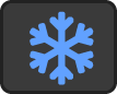 Icono de copo de nieve azul que enlaza a la sección 'Nuestras Aplicaciones' sobre tratamiento de frío para recuperación muscular.