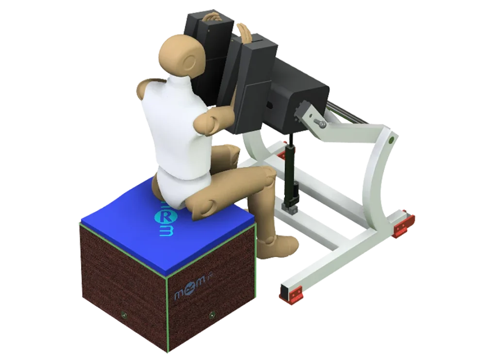Rehabilitation equipment adjustable in height, tilt, speed and time, designed to adapt to each morphology and treatment need.